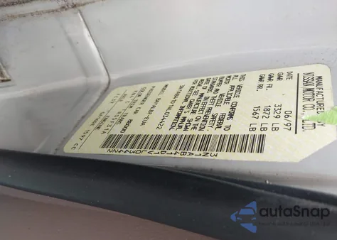 1997 Nissan Sentra Gle/Gxe/Xe z USA, uszkodzony, nr VIN 3N1AB41D1VL034422